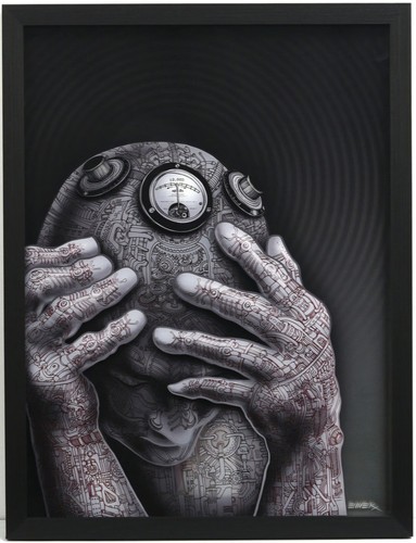 Emek cyberman framed acrylic - emek,