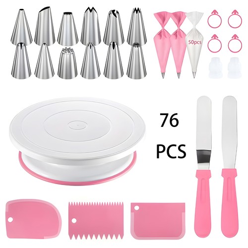 76pcs cake decorating kit - cake,
