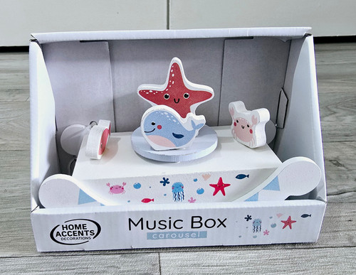 Home accents wooden carousel - home,