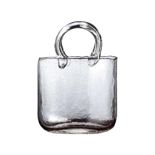 Glass purse vase for - vase,
