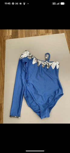 Blue leotard with - blue,