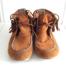 Mantaray tan brown faux suede