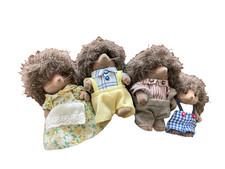 Sylvanian Families hedgehog figures-set of four with twins in push chair