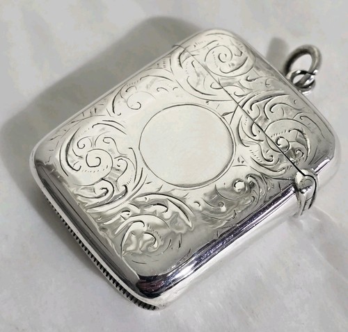 Antique sterling silver - , vesta