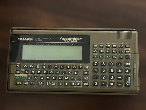 Sharp g830 pocket computer - sharp, pc-g830