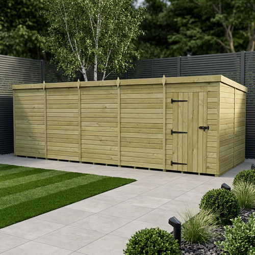 Pent shed single door - x, (single