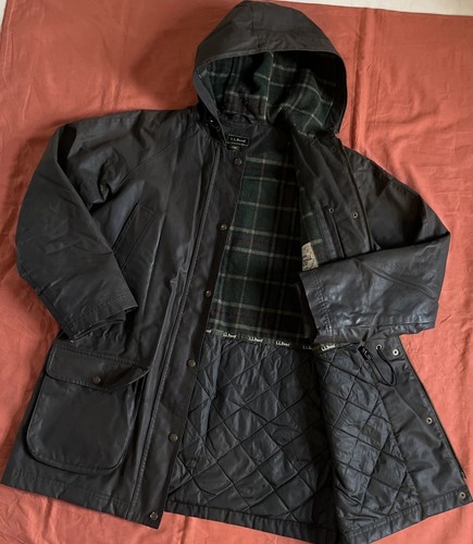 Vtg bean waxed - ll, jacket