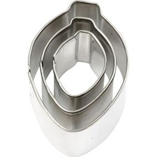 Mini 3 Pc Cutters Metal Cake