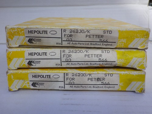 Hepolite petter piston - rings, 3