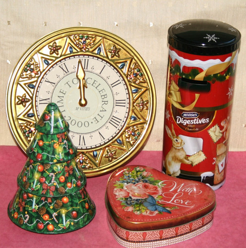 Four festive tins - tins,, mcvities