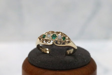 9ct Yellow Gold Emerald & Opal