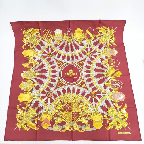 Hermes british heraldic silk - british,