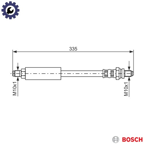 Brake hose 987 476 - 476, 627