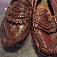 Brown Leather Tasselled