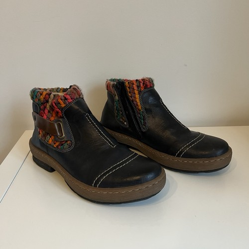 Womens navy reiker - navy, wool