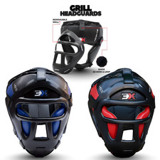 Boxing Head Guard By 3X Sport MMA Martial Arts Training Adult Headgear Muay Thai