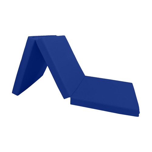 Royal blue trifold foam bed - foam,