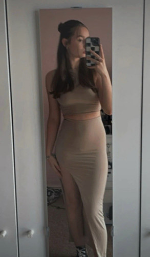 Polly beige 2pc - beige, top
