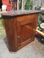 Corner Cupboard. Early Oak. 