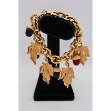 DKNY Vintage Leaf Charm