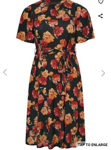 Yours floral skater dress - yours,