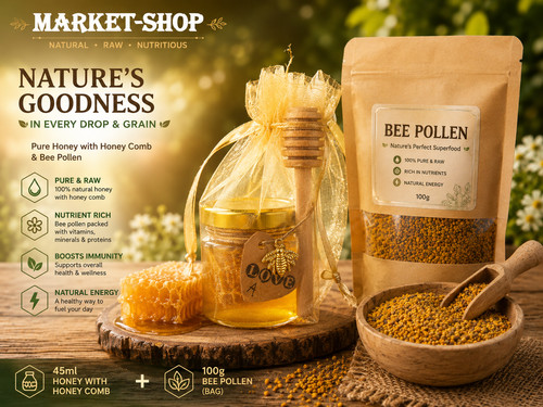 Raw bee pollen - pollen, &