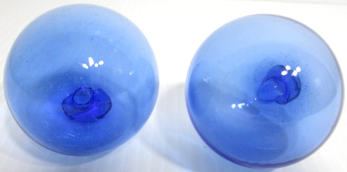 Vintage blue hand blown glass - vintage,