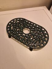 Vintage Ornate Green Cast Iron