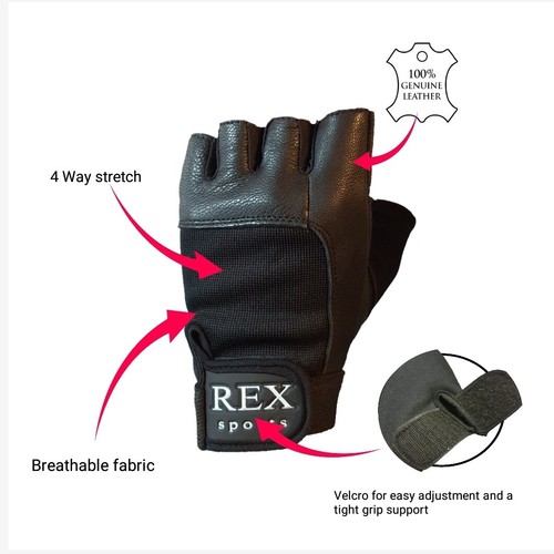 100 leather gloves - leather, finger