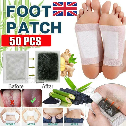 50pcs detox foot patches - detox, pads