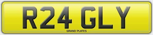 Number plate r24 gly - r24,