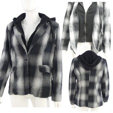 Grunge Layered Plaid Jacket