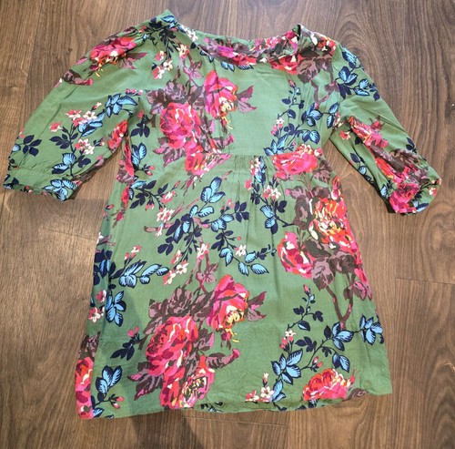 Joules green pink rose - uk, 14
