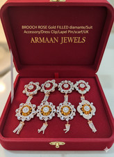 BROOCH ROSE Gold FILLED