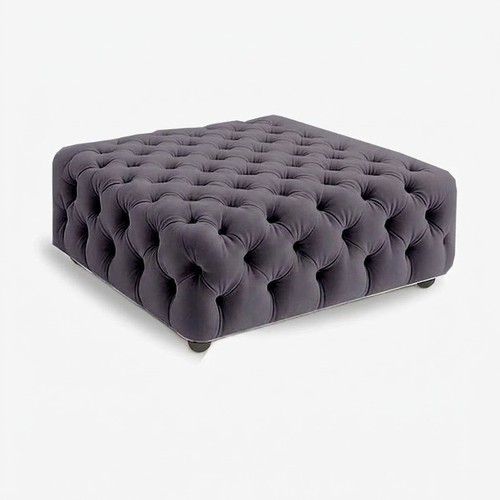 Diamond tufted velvet - diamond, ottoman