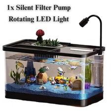 20L Aquarium Fish Tank with Light & Pump | Betta Shrimp Goldfish Starter Kit