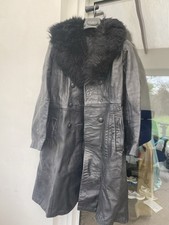 Vintage 1970 Black Leather