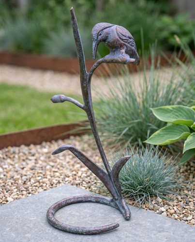 Kingfisher garden sculpture - garden,