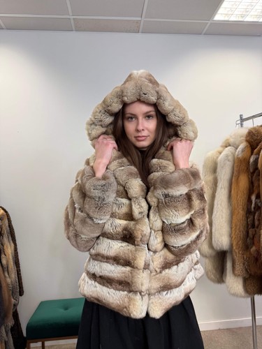 Chinchilla fur coat - coat,, light