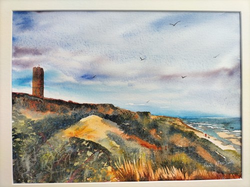 Original seascape watercolour - seascape,