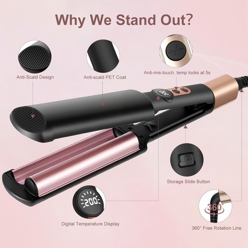 Barrel hair waver - waver, crimper