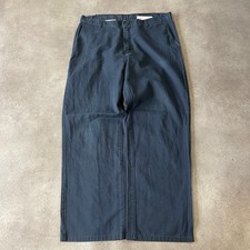 Dickies Trousers Mens 36" 90s Wide Leg Workwear Pants, Navy Blue