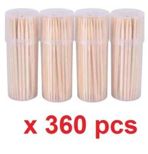 Bamboo Wooden Toothpicks Cocktail Sticks Party Food BBQ 360PC 4X90
