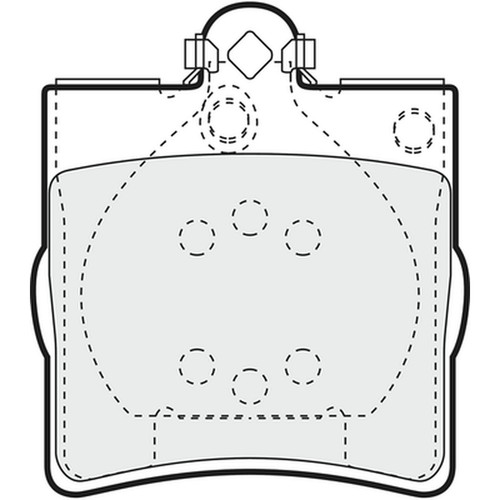 Brake pads set for mercedes - for,