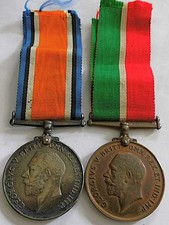 WW1 PAIR MERCANTILE MARINE