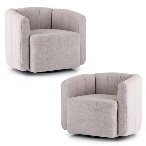 Upholstered swivel barrel - upholstered,