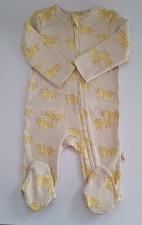 Boots Maybe Baby 100% Cotton Zipped Sleepsuit Size 3-6 Months