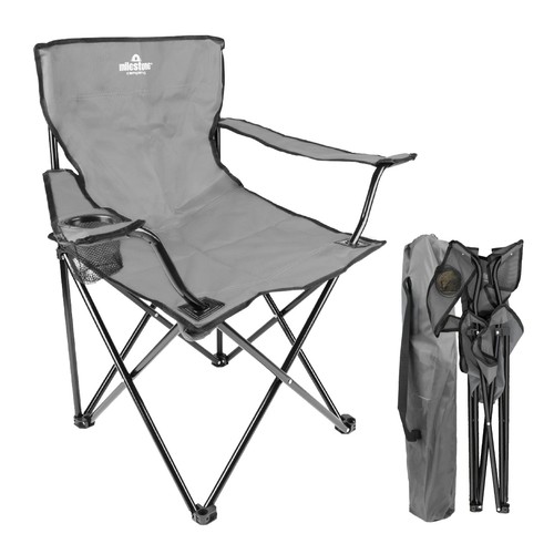 Milestone camping chair with - camping,