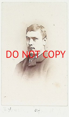 Cdv card man named photograph - cdv,