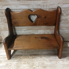 Vintage wooden heart - vintage, small